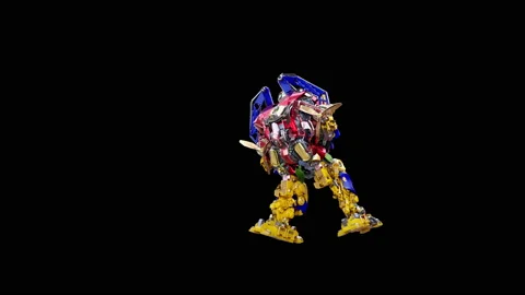 Robot Dancing, with Alpha matte. 動画素材 167753392