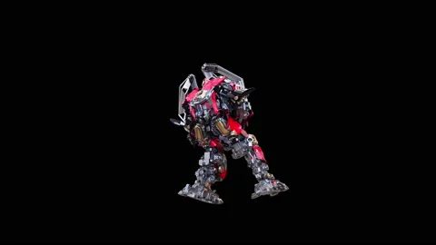 Robot Dancing, with Alpha matte. 库存影片 167842418