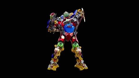 Robot Dancing, with Alpha matte. 库存影片 169032089