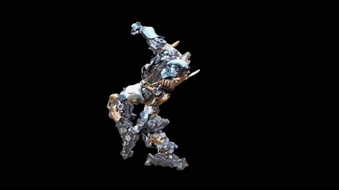 Robot Dancing, with Alpha matte. 库存影片 169239800