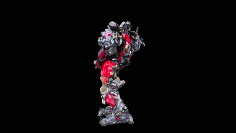 Robot Dancing, with Alpha matte. 库存影片 171467926