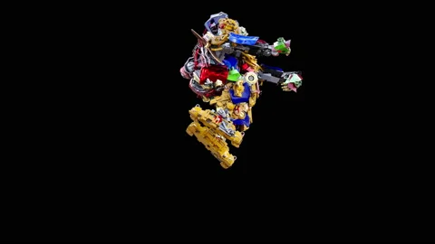 Robot Dancing, with Alpha matte. 库存影片 171875194