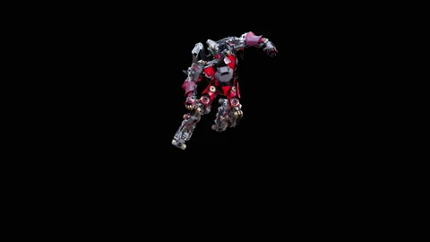 Robot Dancing, with Alpha matte. 库存影片 171880079