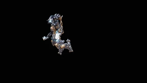 Robot Dancing, with Alpha matte. Видео 171880605