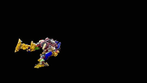 Robot Dancing, with Alpha matte. 库存影片 171883595