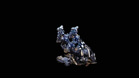 Robot Dancing, with Alpha matte. Видео 171883870