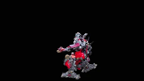 Robot Dancing, with Alpha matte. 库存影片 188429439