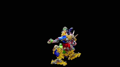 Robot Dancing, with Alpha matte. Видео 188429896