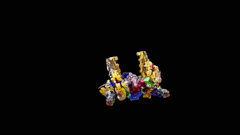 Robot Dancing, with Alpha matte. Видео 188432526