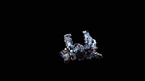 Robot Dancing, with Alpha matte. 库存影片 188433285