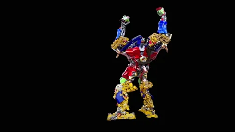 Robot Dancing, with Alpha matte. 库存影片 196235581