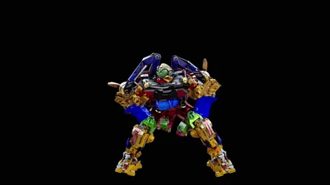 Robot Dancing, with Alpha matte. 库存影片 198897630