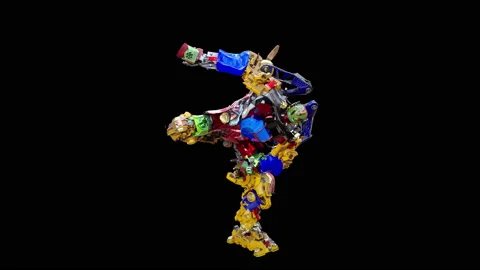 Robot Dancing, with Alpha matte. 库存影片 198900051