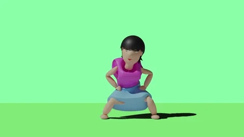 Robot dancing transparent background for push on background Stock Footage 289597766