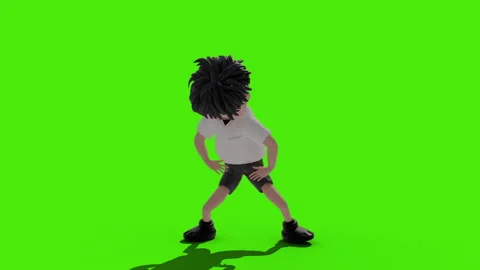 Robot dancing transparent background for push on background Stock Footage 289597837