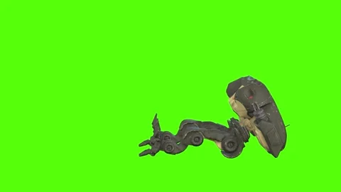 Robot Death Green Screen Animation 4k Rendering Stock Footage 263273885