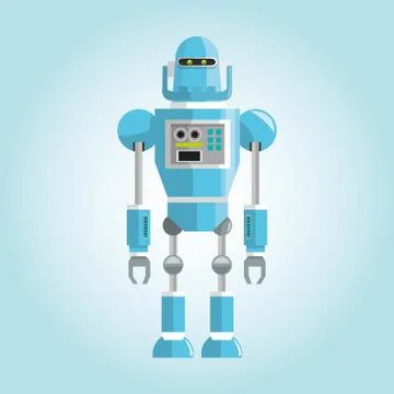 Robot design. Technology concept. humanoid icon Illustrazione stock