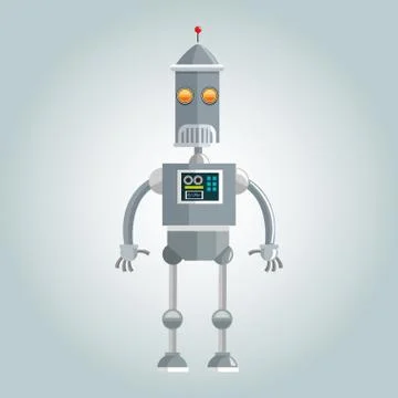 Robot design. Technology concept. humanoid icon Illustrazione stock
