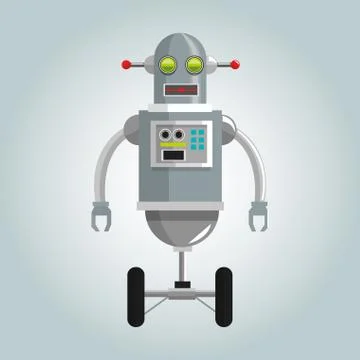 Robot design. Technology concept. humanoid icon Illustrazione stock