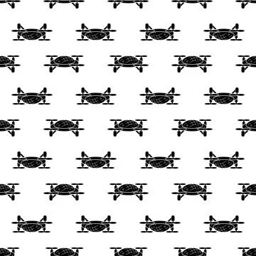 Robot drone pattern seamless vector Stock Illustration
