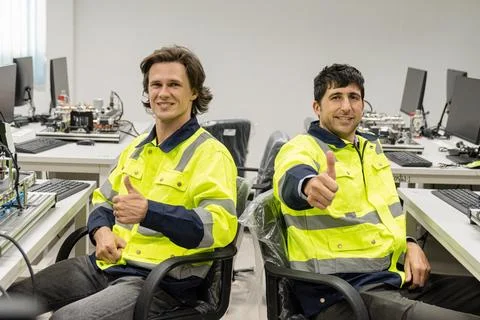 Robot education classroom Stock Photos