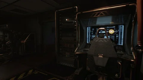 Robot Enter Elevator In Server Room Of Data Center 02 Stock Footage 163123567