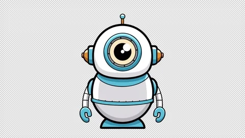 A robot with an eye. Stock Footage 321518708