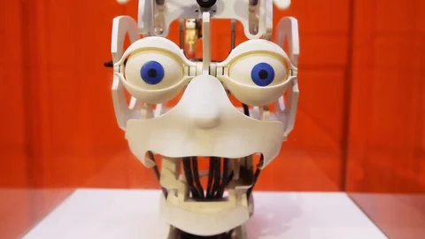 Robot face emotions Stock Footage 100123005