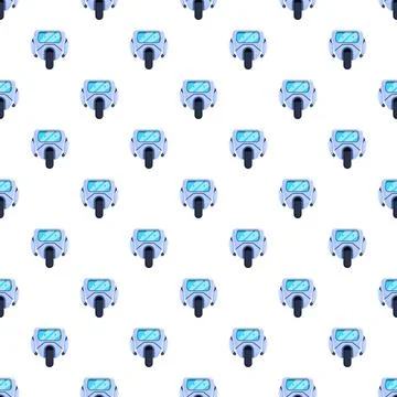 Robot face pattern symbolizing artificial intelligence technology イラスト素材