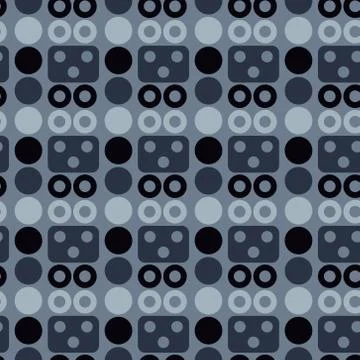 Robot face seamless pattern Stock Illustration