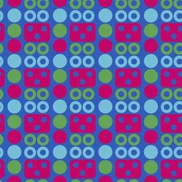 Robot face seamless pattern Stock Illustration