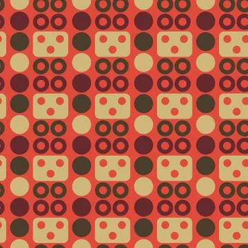 Robot face seamless pattern Stock Illustration