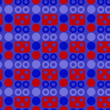 Robot face seamless pattern Stock Illustration