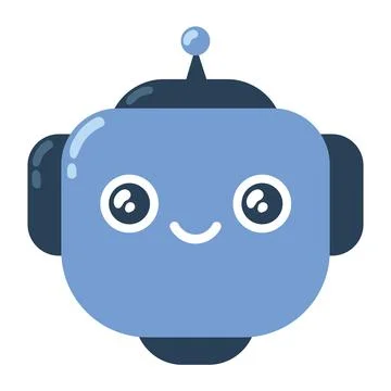 Robot face tech Stock Illustration