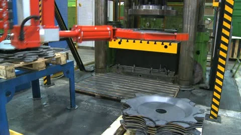 Robot factory wheels 3 Stock-Footage 22110606