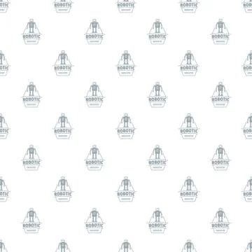 Robot future pattern seamless Stock Illustration