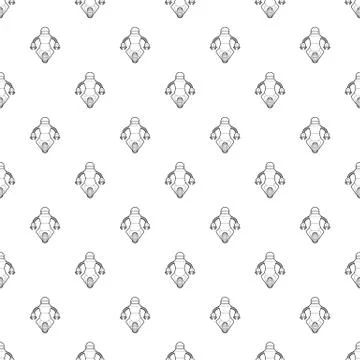 Robot guard pattern vector seamless Stock Illustration