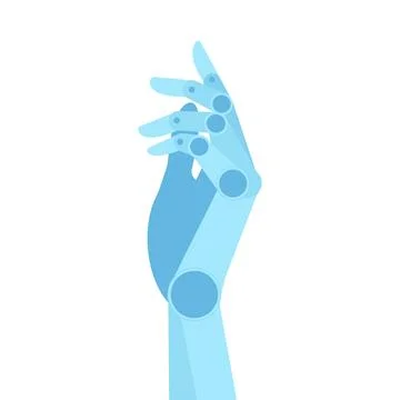 Robot hand. artificial technology cyborg droid arm Stock Illustration