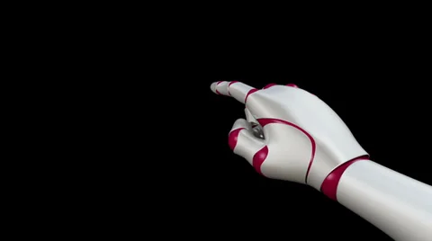 Robot Hand - Click Stock Footage 38503328