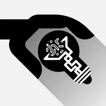 Robot Hand Holding Light Bulb New Innovation Creative Technology Concept Stock Illustration