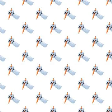 Robot hand holding pencil artificial intelligence pattern Stock Illustration