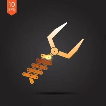 Robot hand icon Stock Illustration