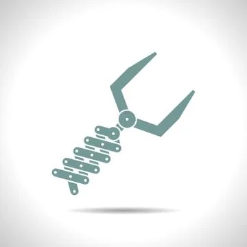 Robot hand icon Stock Illustration