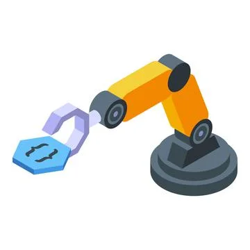 Robot hand icon isometric vector. Ux system 스톡 일러스트