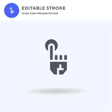 Robot Hand icon vector, filled flat sign, solid pictogram isolated on white イラスト素材