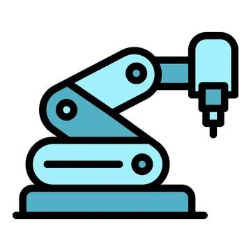 Robot hand icon vector flat Stock Illustration
