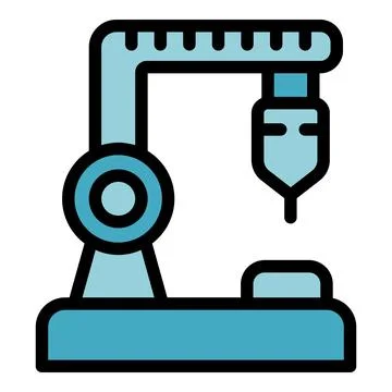 Robot hand icon vector flat Stockillustratie