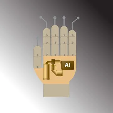 Robot hand Stock Illustration