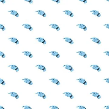 Robot hand pointing seamless pattern concept 스톡 일러스트