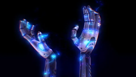 Robot Hands 02 Video stock 293566931